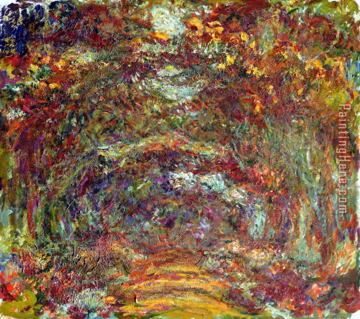Claude Monet The Rose Path Giverny